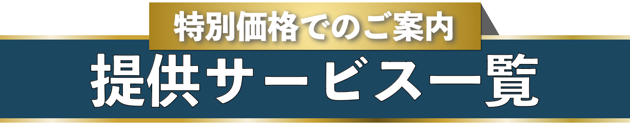 提供サービス一覧,特別価格